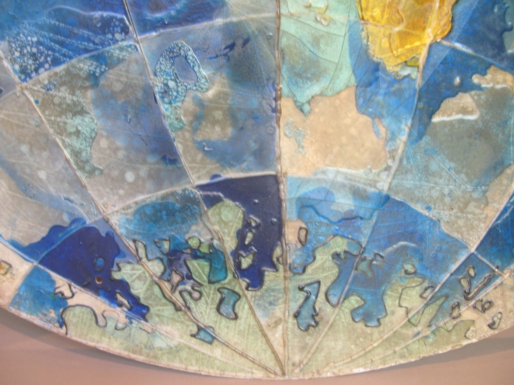Mid-20th Century Giant Resin Planisphere, France, 1950s