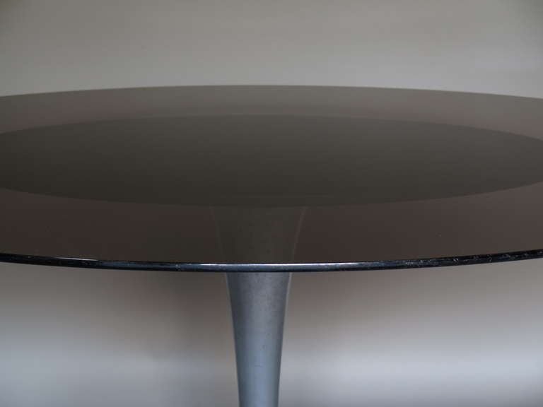 1960s french x-base round dining table