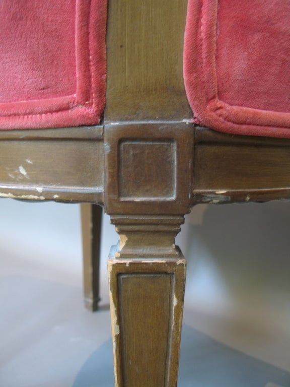 Coppia di poltrone in stile Luigi XVI, Francia, XIX secolo in vendita 1