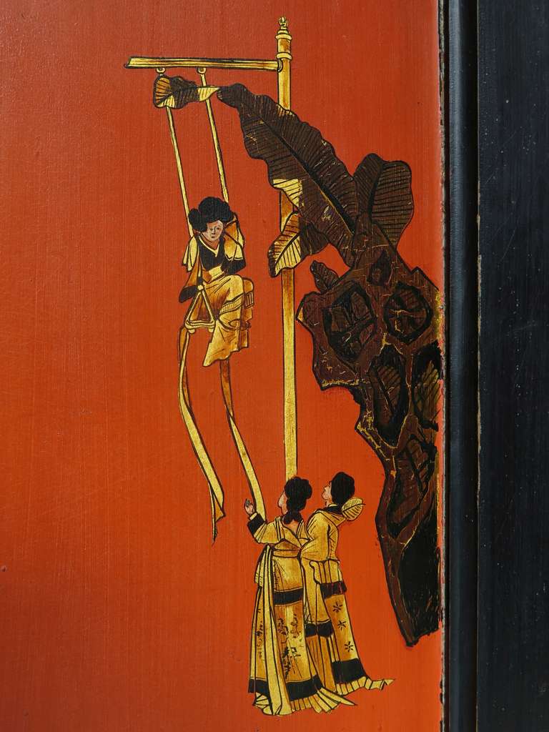 Mobilier de chambre à coucher Art déco : Armoire, lit et miroir - France, années 1920 en vente 3