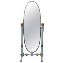 French Jansen Style Cheval Mirror