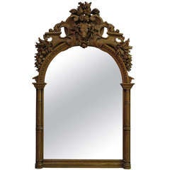 Exceptional Hunting Lodge Mirror, France, 19th Century 3