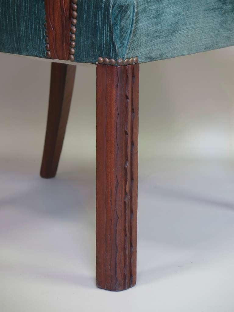 Juego de seis sillones Art Decó, Francia, años 30 en venta 2
