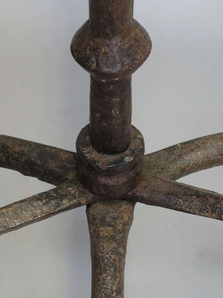 Portacandele in ferro battuto 