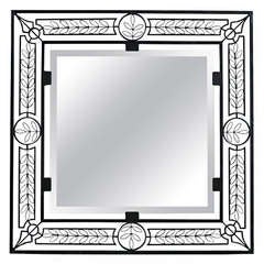 Large Wrought Iron Mirror