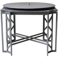Large Wrought Iron Sculptors Stool, France, 1930s