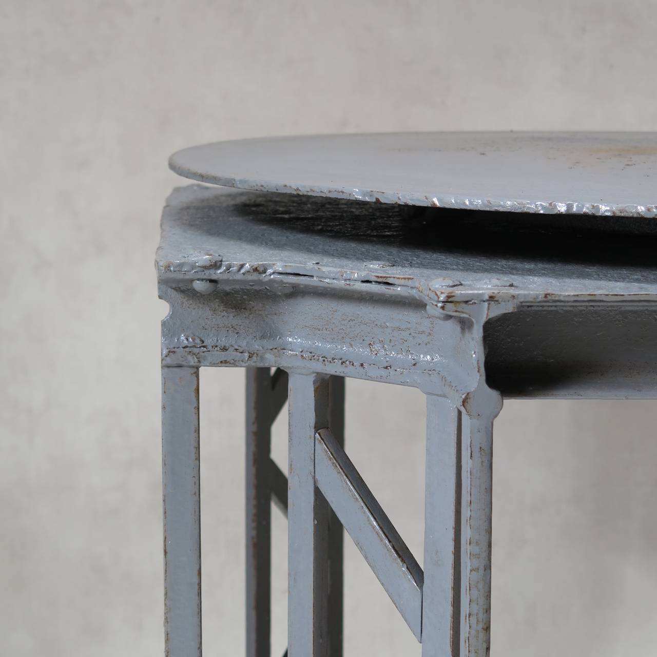 20th Century Large Wrought Iron Sculptors Stool, France, 1930s