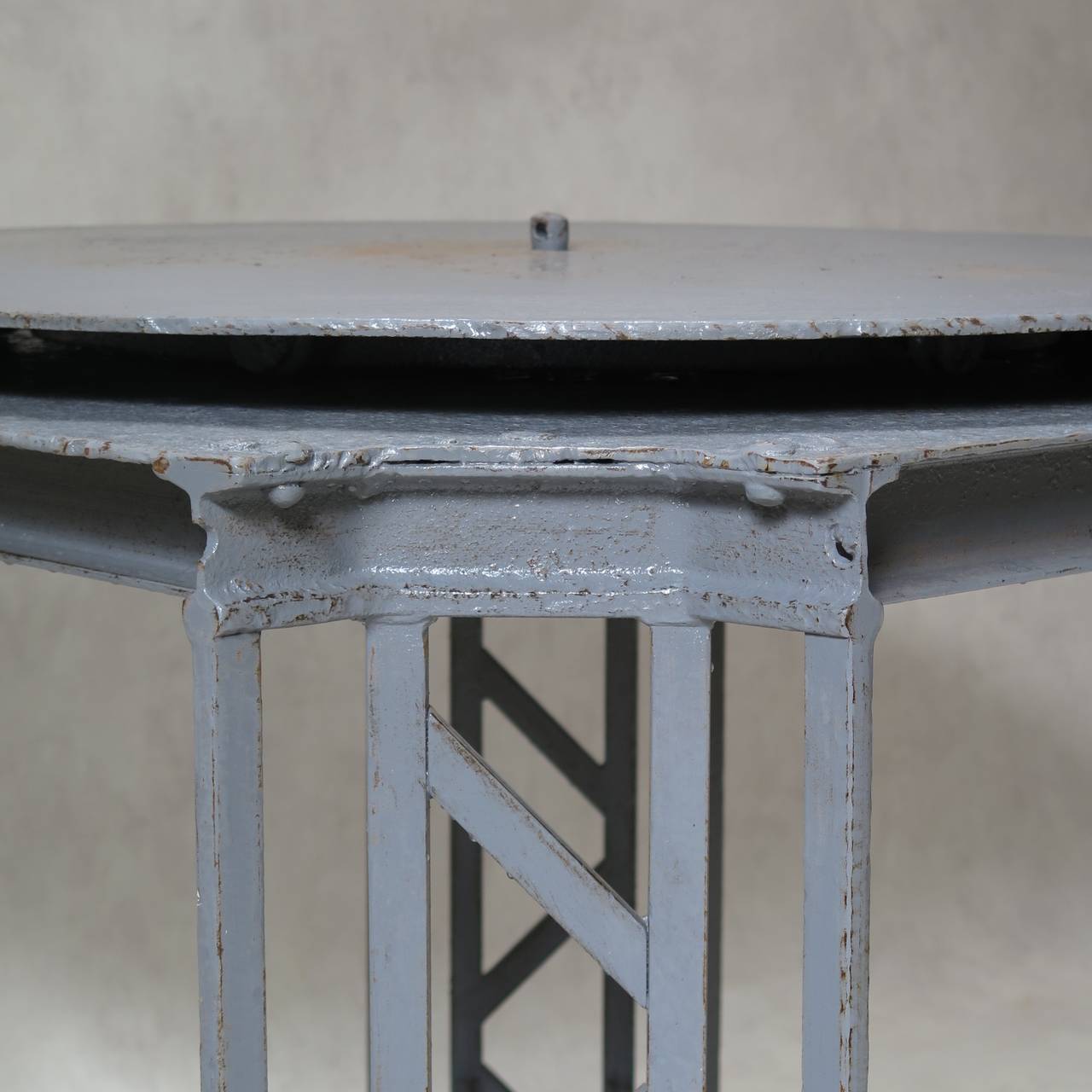 Large Wrought Iron Sculptors Stool, France, 1930s 1