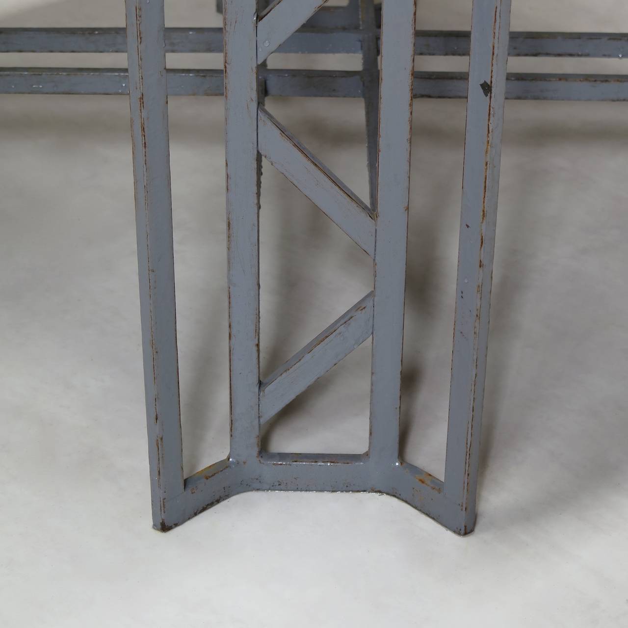 Large Wrought Iron Sculptors Stool, France, 1930s 3