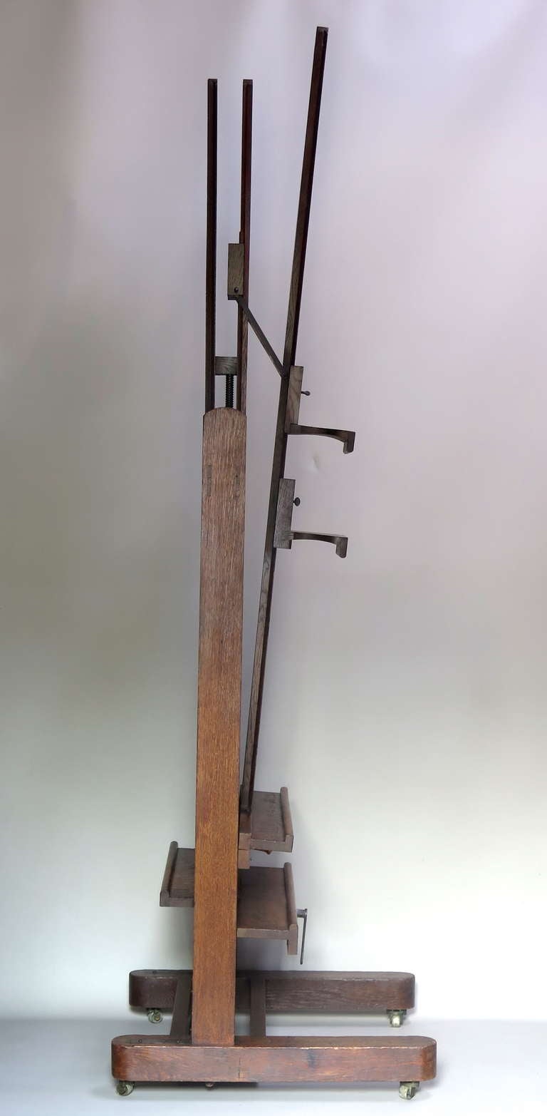 French Double Sided Wind-Up Easel - France, 19th Century