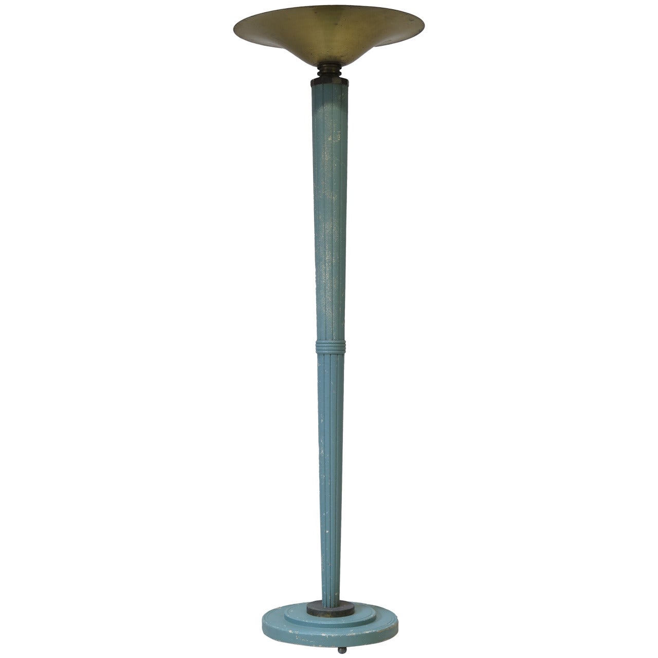 French Art Deco Floor Lamp, circa 1930s For Sale