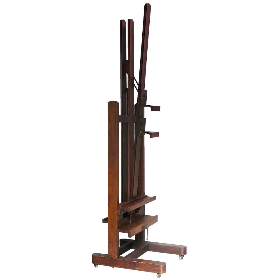 Double Sided Wind-Up Easel - France, 19th Century
