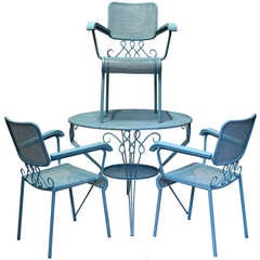 Retro Outdoor Dining Set - France, 1950s