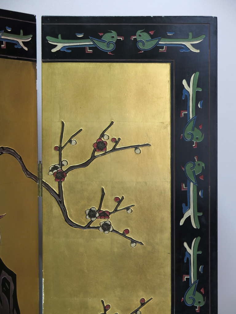 Paravent Coromandel mit sechs Paneelen (Chinesisch)
