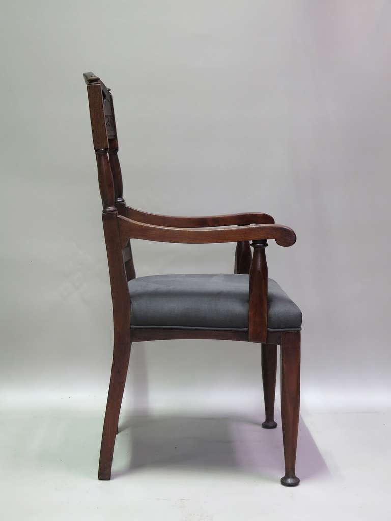English Pair of Arts & Crafts Armchairs - England, Late 19th Century For Sale