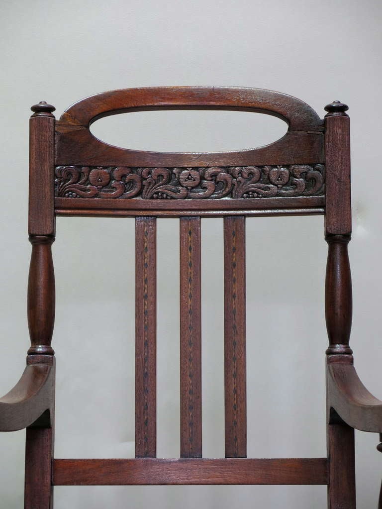 Pair of Arts & Crafts Armchairs - England, Late 19th Century For Sale 1