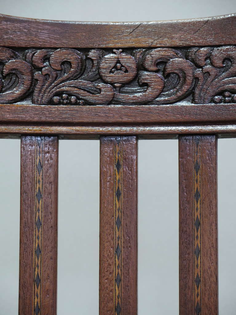 Pair of Arts & Crafts Armchairs - England, Late 19th Century For Sale 2