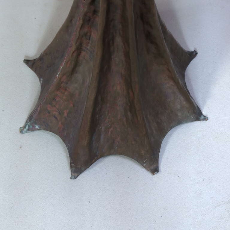 Superb Hammered Copper Vessel - France, Early 20th Century For Sale 6