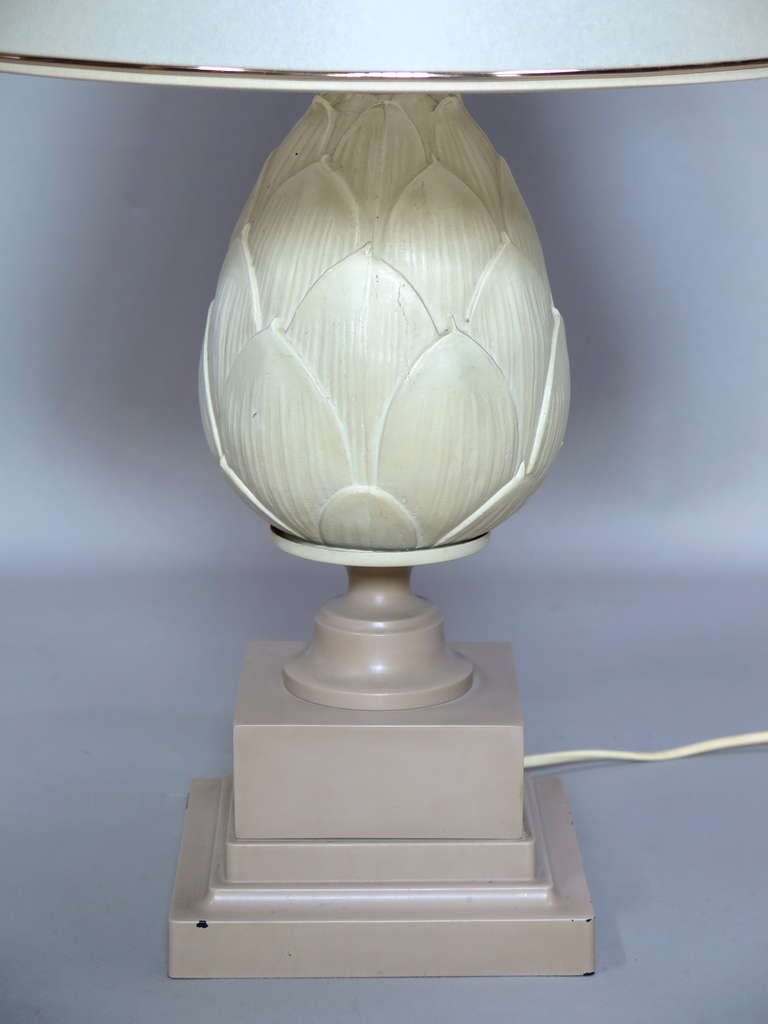 French Pair of Artichoke Lamps - France, 1960's For Sale