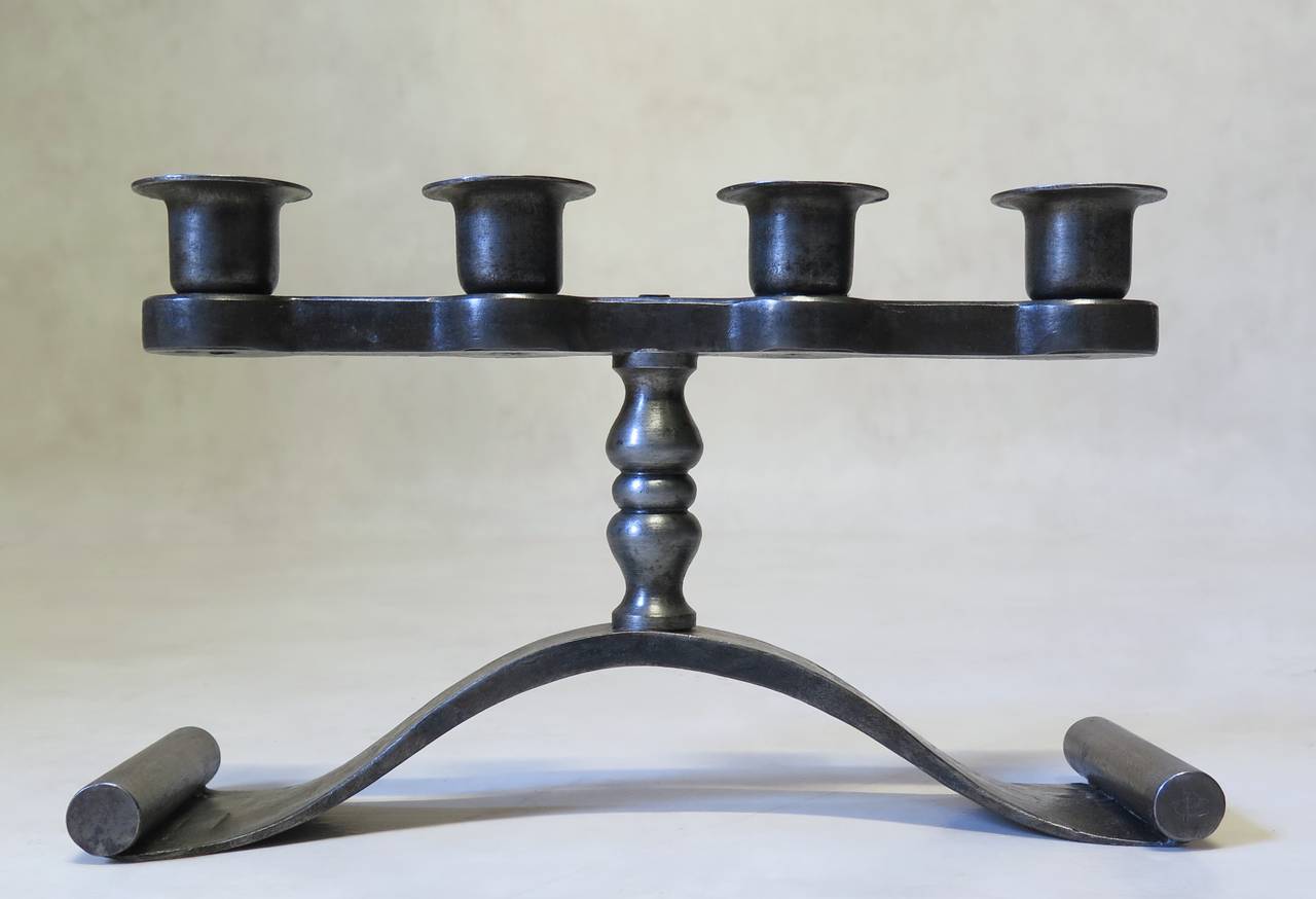 Pair of Charles Piguet Candleholders, France, 1930s In Excellent Condition In Isle Sur La Sorgue, Vaucluse