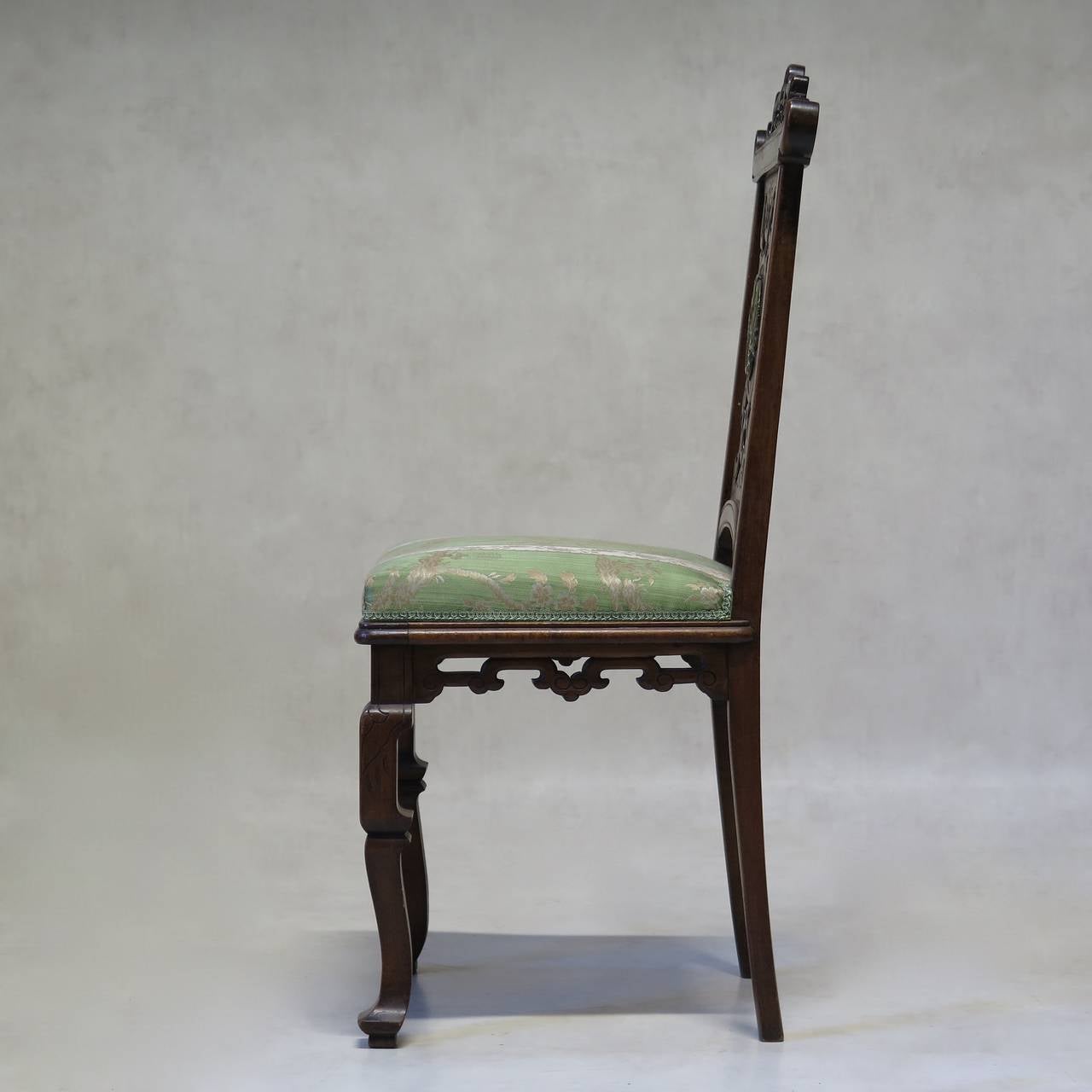 Japonisme Exquisite Pair of Chairs Attributed to Gabriel Viardot, France, circa 1890 For Sale
