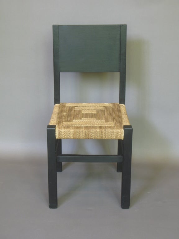 French Set of Eight Chairs in the Style of Francis Jourdain