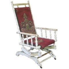 French 19th Century Napoleon III Rocking Chair