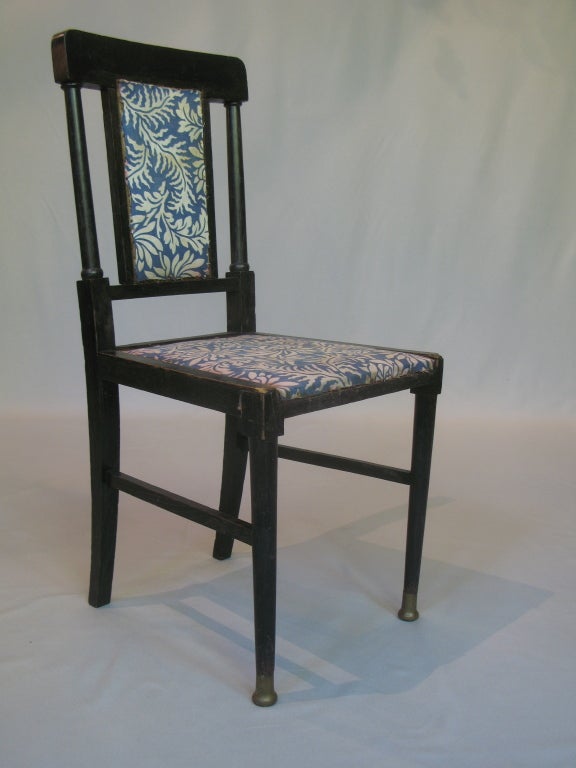 19th Century Six Aesthetic Movement English Dining Chairs After E W Godwin
