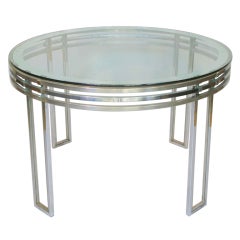 Glass and Chrome Table