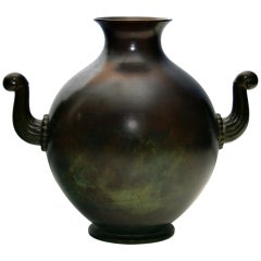 Mid. 20th Century Swedish Bronze Vase