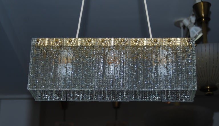 Mid-20th Century A Chandelier by Carl Fagerlund for Orrefors  For Sale