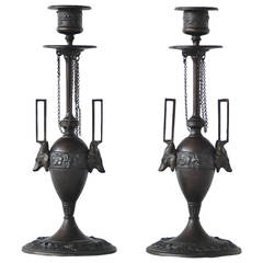 Pair of Candleholders by F. L. Vombach