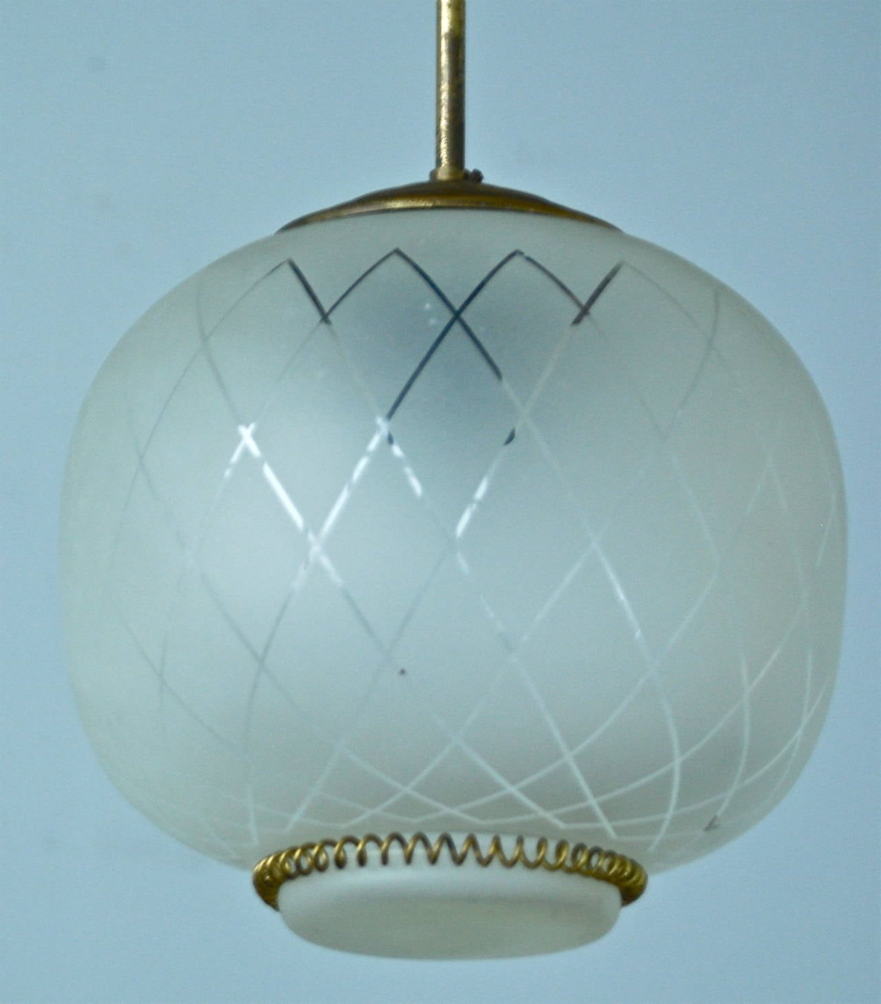 Pendant, Orrefors Attributed In Good Condition In Long Island City, NY