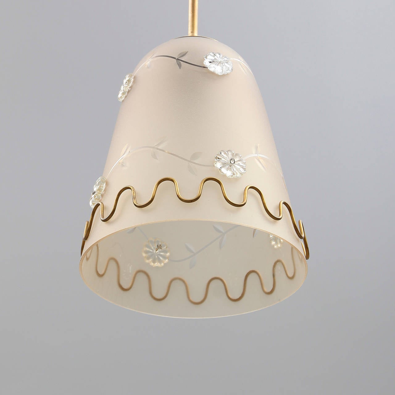Swedish Pendant in Orrefors Style by T R & Co