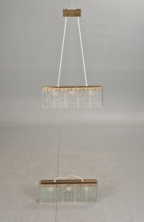 Scandinavian Modern A Chandelier by Carl Fagerlund for Orrefors  For Sale