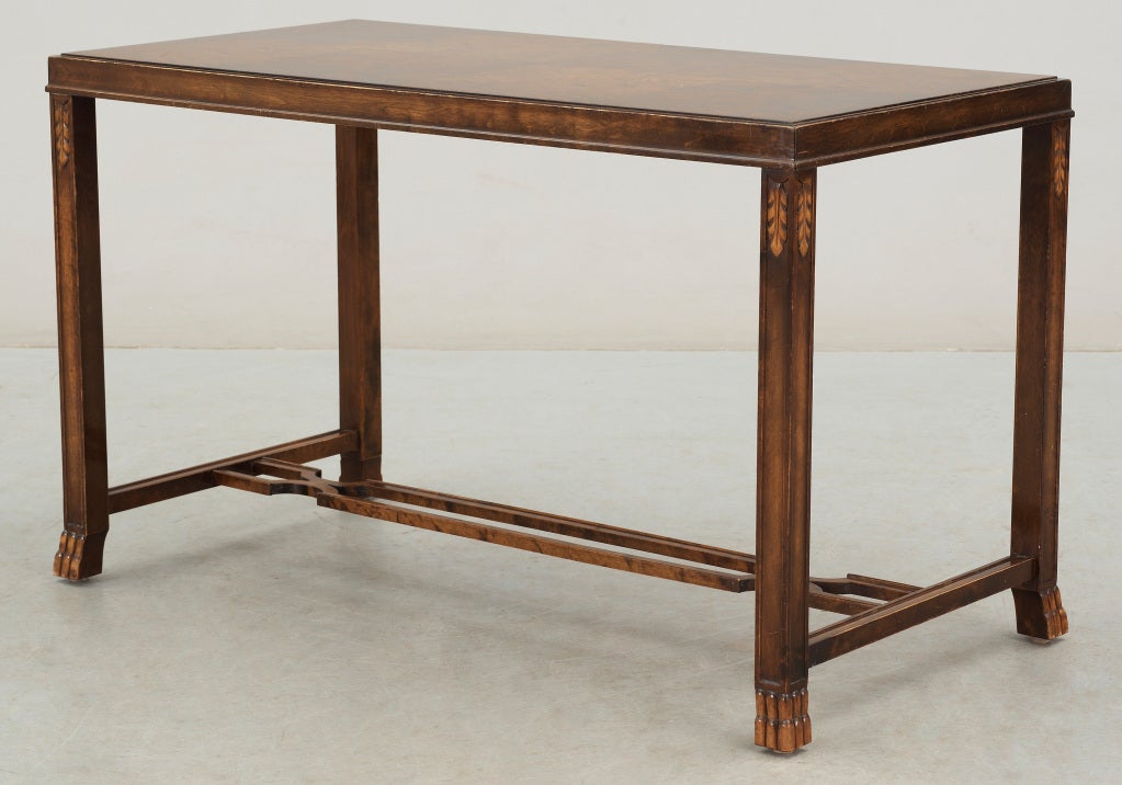 A coffee table by Bodafors, Sweden. Attributed to Axel Einar Hjorth.
 Measures: L 41