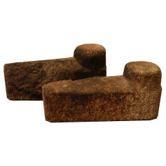 Antique A pair of 18th Century Firedogs