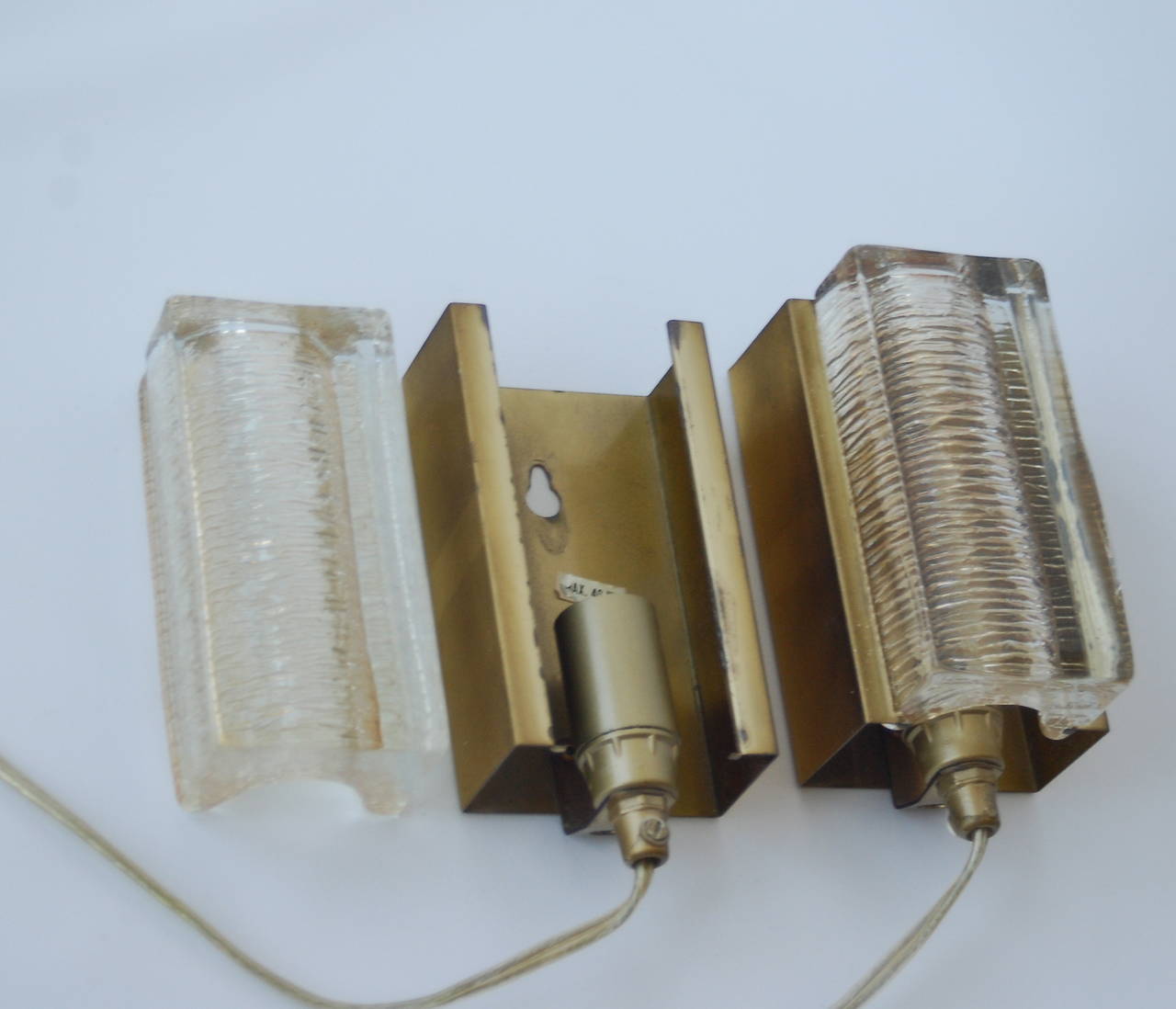 Scandinavian Modern Pair of Mini Wall Lights by Vitrika For Sale