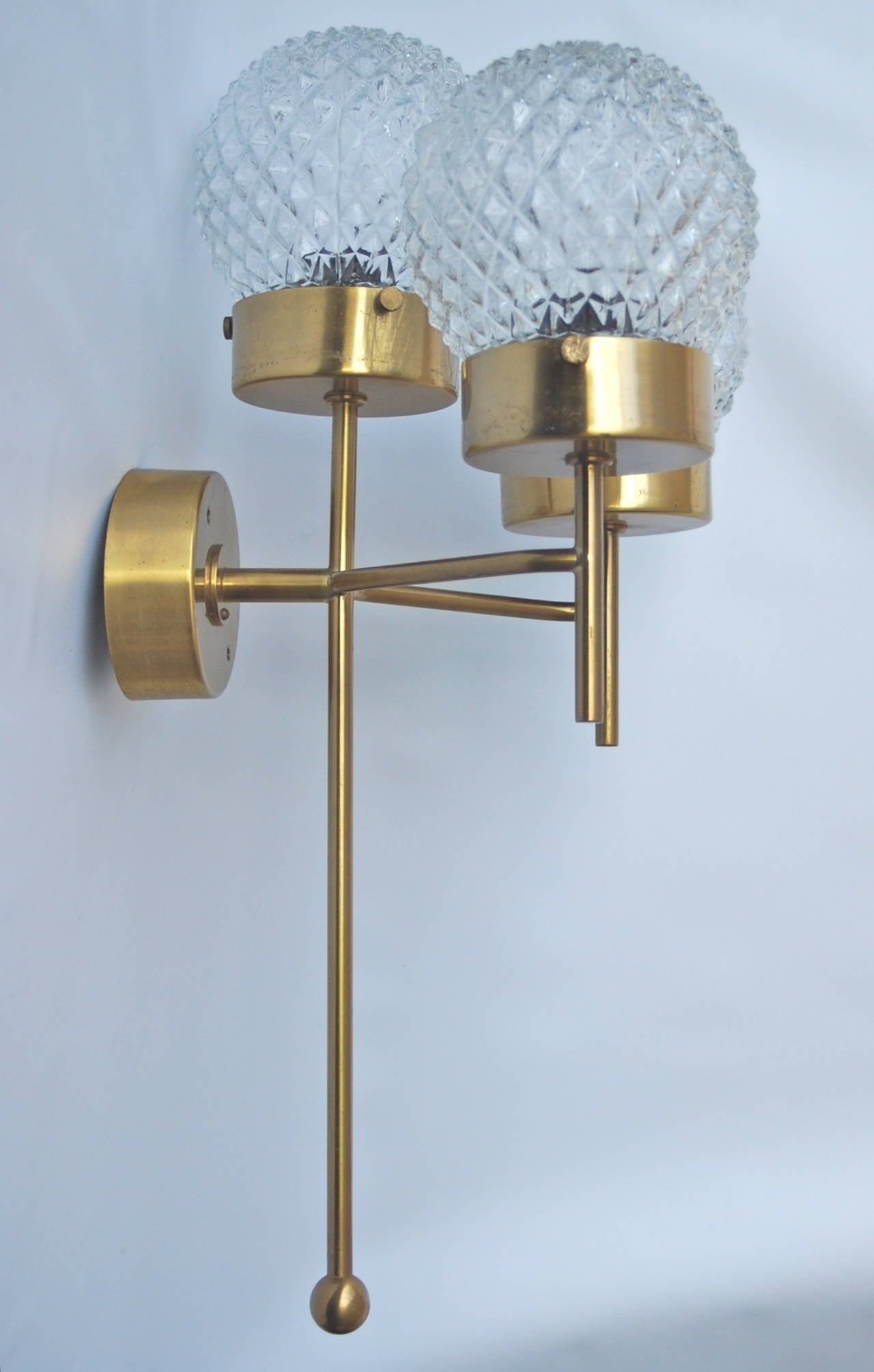 Large and Rare Pair of Wall Lights by Hans-Agne Jakobsson 2