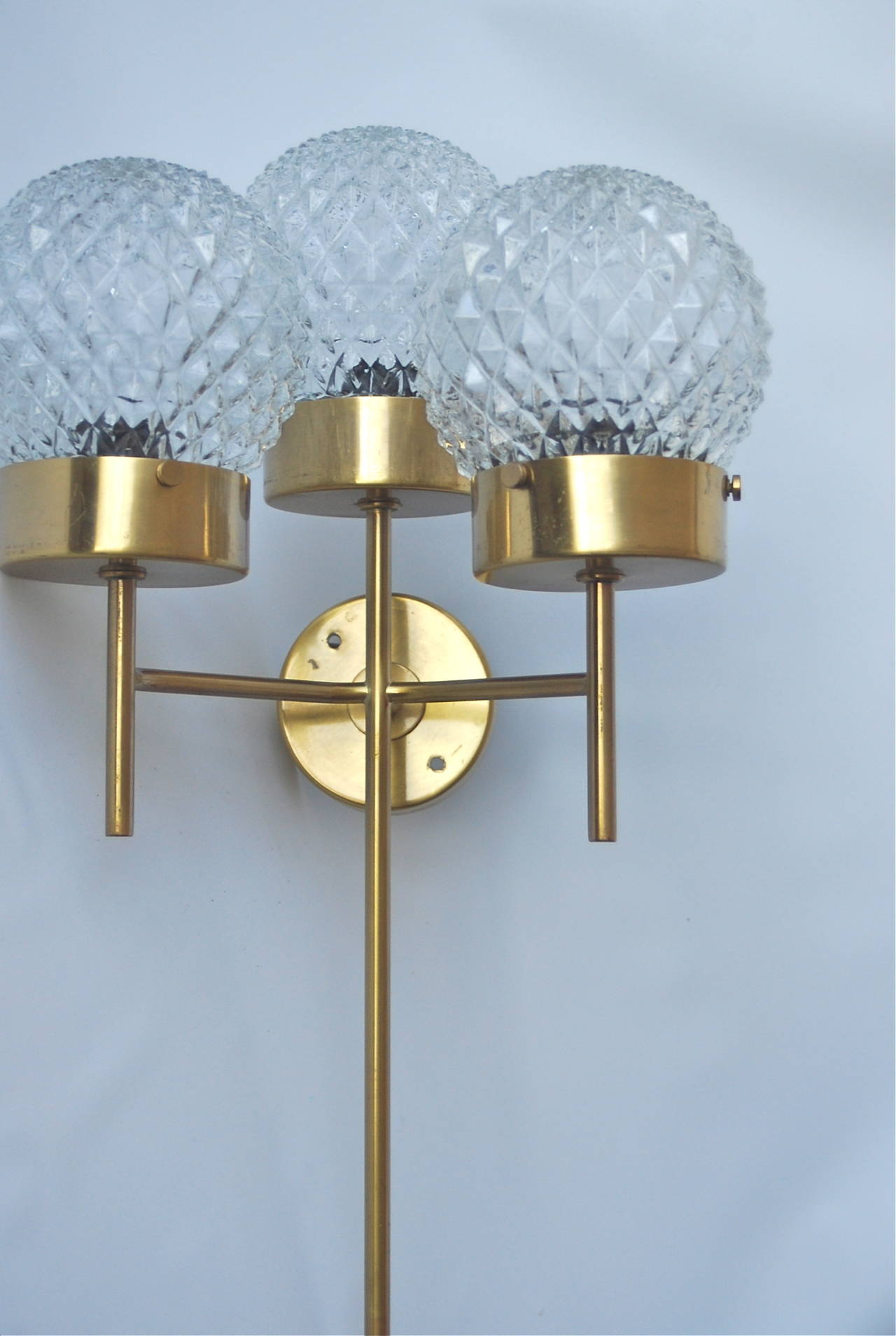 Large and Rare Pair of Wall Lights by Hans-Agne Jakobsson 1