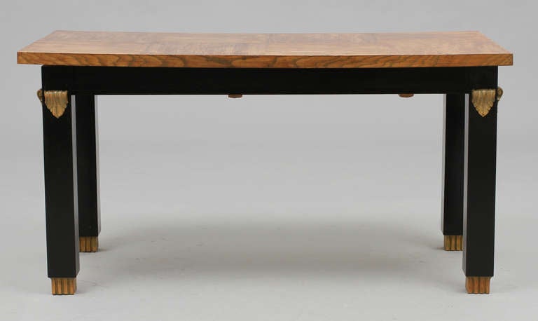 Scandinavian Modern Library Table Otto Schulz Attributed