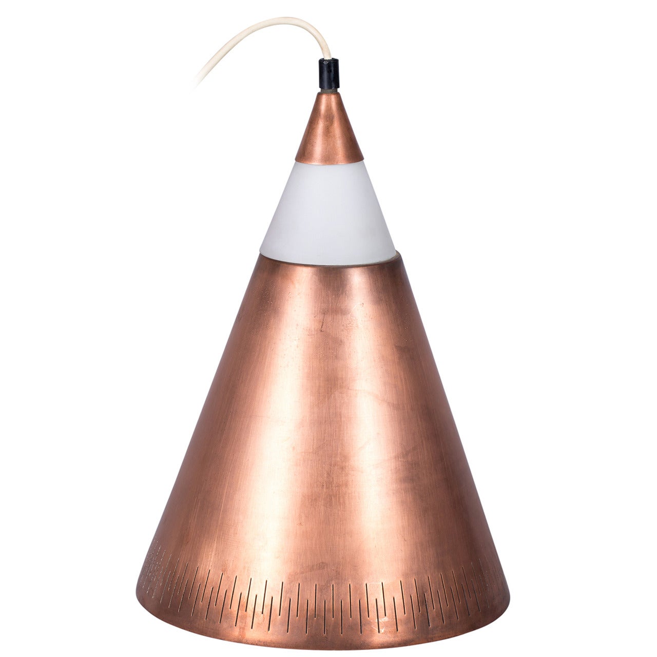 Scandinavian Pendant in Copper and Glass