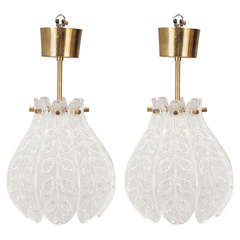 Pair of Pendants by Carl Fagerlund for Orrefors