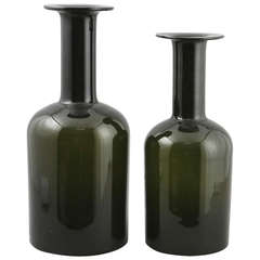 Pair of Oversized Vases Designed by Otto Brauer for Holmegaard 12