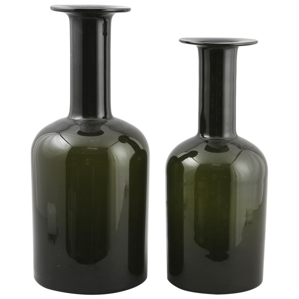 Pair of Oversized Vases Designed by Otto Brauer for Holmegaard