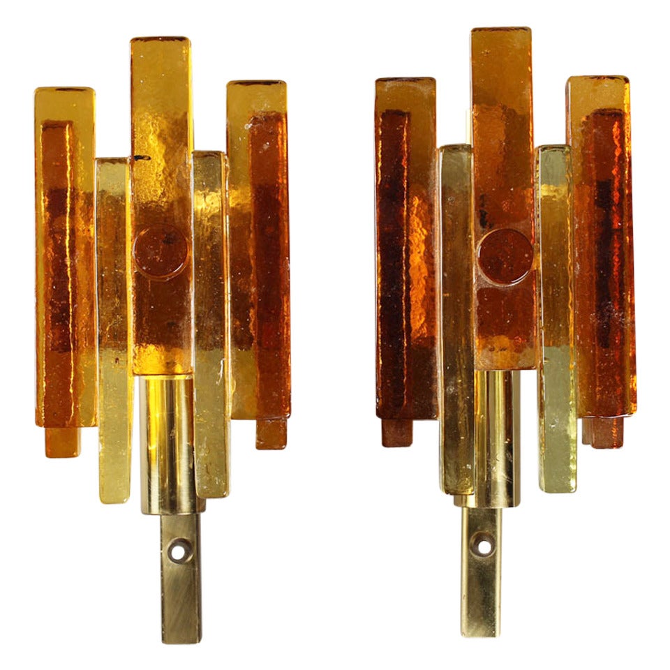 Pair of Wall Lights Attributed to Svend Aage Holm Sorensen For Sale