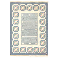 Swedish Flatweave Rollakan Rug by Ingegerd Silow