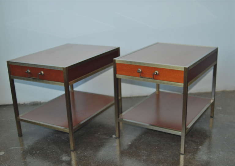 Pair of Scandinavian Night Tables In Excellent Condition In Long Island City, NY