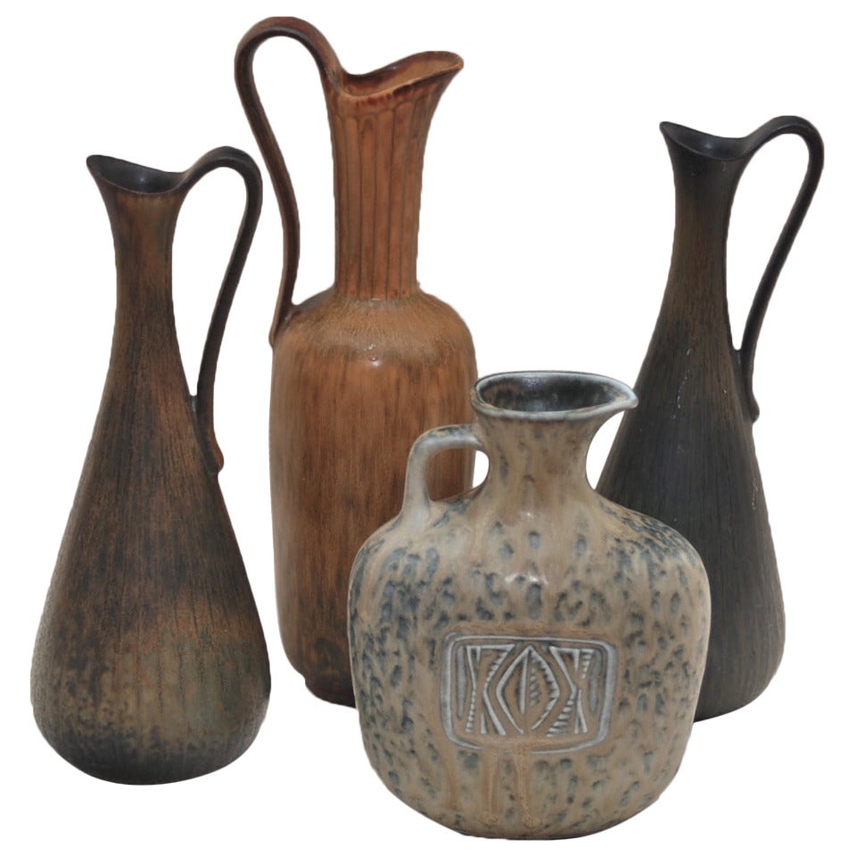 Set of Four Vases by Gunnar Nylund