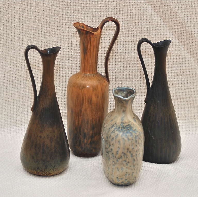 Swedish Set of Four Vases by Gunnar Nylund